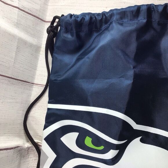 Seattle Seahawks Football Drawstring Bag Backpack Sling Gym Bag FOCO Brand - Picture 2 of 16